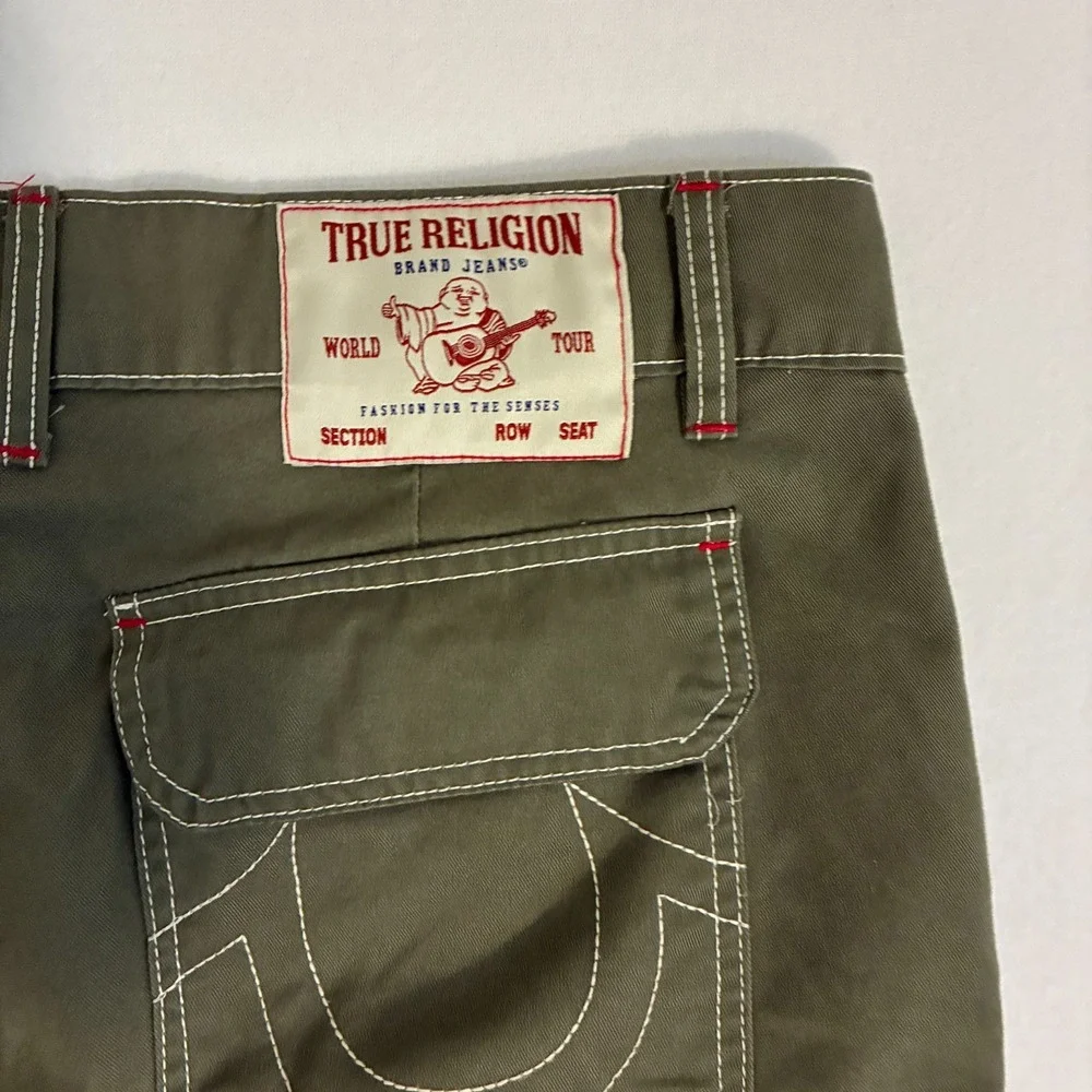 True Religion Cargo Shorts Mens Size 32 (Fits 34) 11